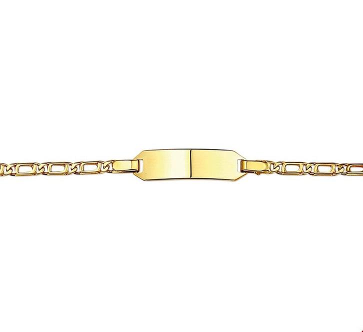 The Jewelry Collection Graveerarmband - Valkenoog 5,0 mm -, Sieraden, Tassen en Uiterlijk, Armbanden, Verzenden