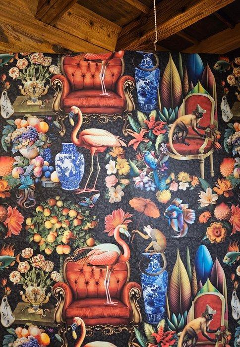 Textiel m Paradise Living Room Artmaison Artistiek ontwerp, Antiek en Kunst, Antiek | Kleden en Textiel