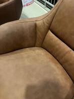 Fauteuil Givano leer bruin 50% Extra korting stoel leder, Huis en Inrichting, Fauteuils, Ophalen, Givano Braun leather, Nieuw