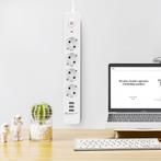 Stekkerdoos met USB - Verlengsnoer met USB - Aigi - 4, Ophalen of Verzenden, Nieuw