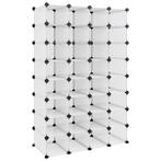Schoenenrek 93x36,5x140 cm polypropeen transparant (Kasten), Verzenden