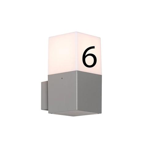 Buitenwandlamp met huisnummer - Denmark, Tuin en Terras, Buitenverlichting, Nieuw, Minder dan 50 watt
