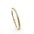 18 Krt. Bicolor gouden armband met diamant; 0,24 ct. | 19 cm, Sieraden, Tassen en Uiterlijk, Armbanden, Gebruikt, Overige kleuren