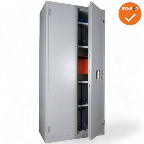 Mauforce Brandwerende kast - 195x93x52cm - Zilvergrijs, Zakelijke goederen, Kantoor en Winkelinrichting | Kantoormeubilair en Inrichting
