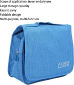 Opvouwbare Hangende Toilettas Hemelsblauw met, Verzenden, Nieuw, Blauw