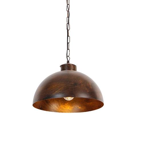 Industriële hanglamp roestbruin 35 cm - Magna Classic, Huis en Inrichting, Lampen | Hanglampen