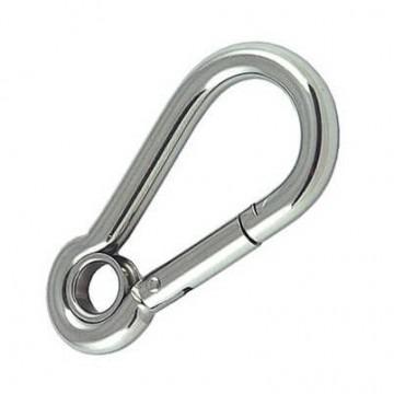 Karabijnhaak / carabiner 12x140mm - Met oog, Doe-het-zelf en Verbouw, IJzerwaren en Bevestigingsmiddelen, Minder dan 50 mm, Overige typen