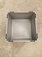 Kunststof stapelbak 400x400x220mm vierkant, gesloten,, Gebruikt, 40 tot 60 cm, 50 tot 75 cm, Ophalen of Verzenden