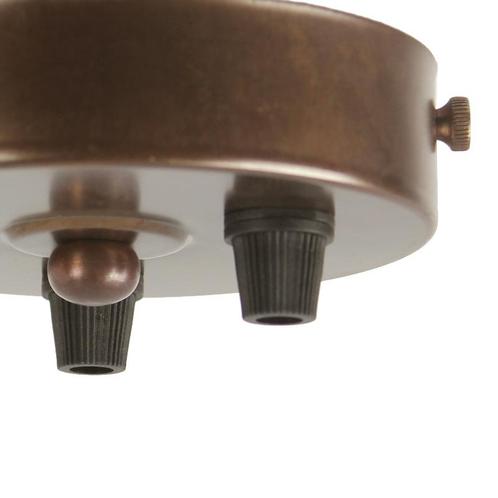 Plafondkap Brons 3 snoeren, Huis en Inrichting, Lampen | Losse lampen, Ophalen of Verzenden