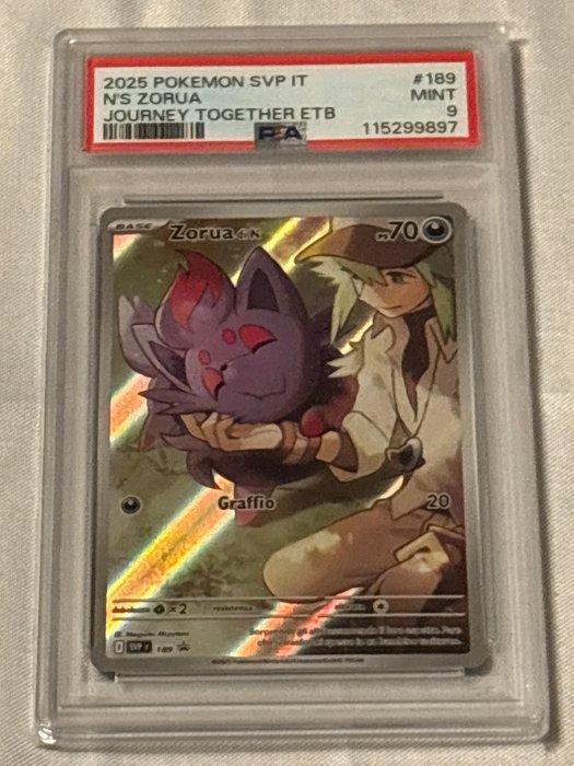 Pokémon - 1 Graded card - Ns Zorua 189 Foil, Full art - PSA, Hobby en Vrije tijd, Verzamelkaartspellen | Pokémon