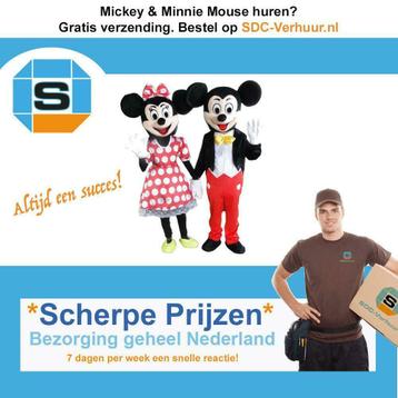 Huur, huren, Mickey en Minnie Mouse Disney kostuum, mascotte beschikbaar voor biedingen