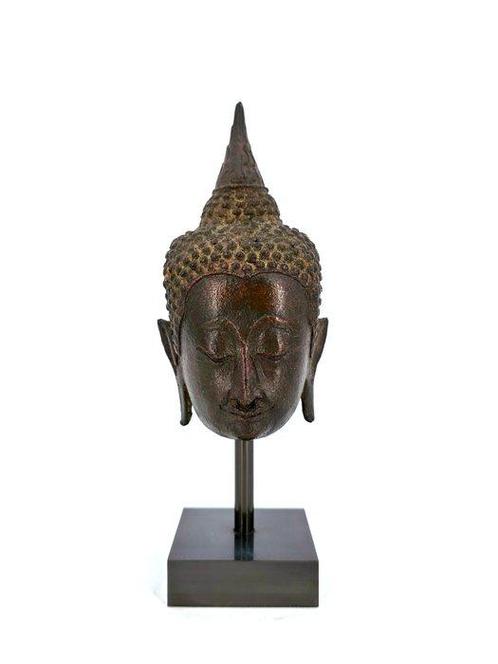 Buddha head - 15th c. - Sukhothai - sculptuur - Thailand, Antiek en Kunst, Kunst | Niet-Westerse kunst