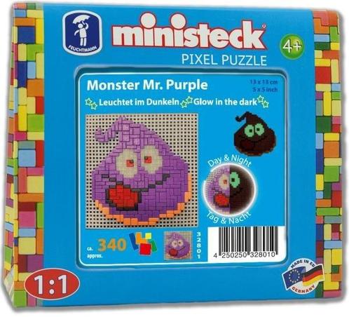 Feuchtmann - ministeck Glow in the dark - Monster Mr. P..., Kinderen en Baby's, Speelgoed | Educatief en Creatief, Knutselen, Nieuw