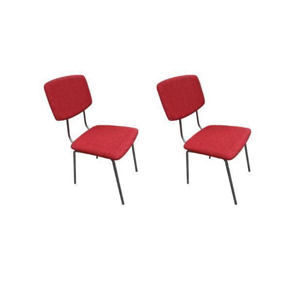 Eetkamerstoelen liverpool set van 2, Huis en Inrichting, Stoelen, Twee, Overige kleuren, Nieuw, Metaal, Stof, Verzenden