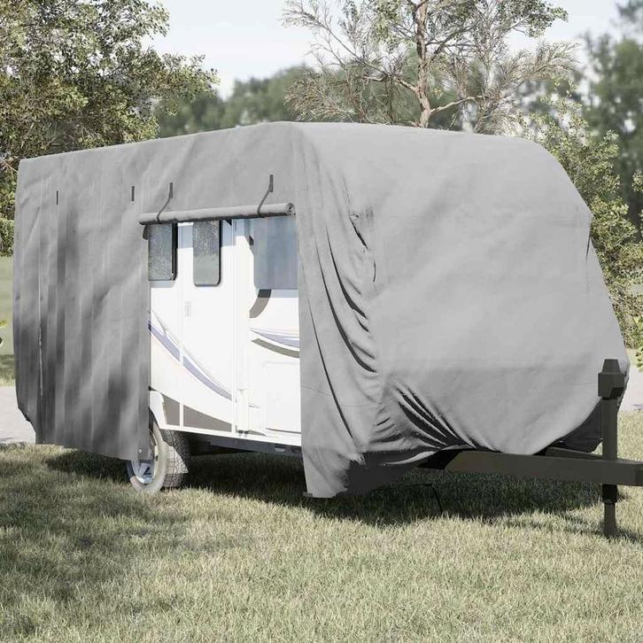 vidaXL Caravanhoes 670x250x220 cm vliesvlies grijs, Auto diversen, Auto-accessoires, Nieuw, Verzenden