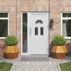 vidaXL Plantenbak 2 pcs Roestig 75 x 75 x 60 cm Cortenstaal, Tuin en Terras, Bloembakken en Plantenbakken, Verzenden, Nieuw, Metaal