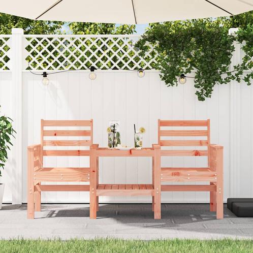 vidaXL Tuinbank met tafel 2-zits massief douglashout, Tuin en Terras, Tuinbanken, Nieuw, Verzenden