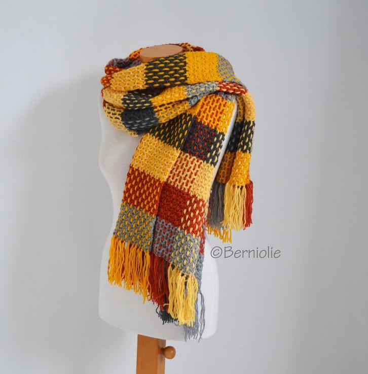 CAL Sjaal/Omslagdoek van Berniolie, met Scheepjes Colour C, Hobby en Vrije tijd, Breien en Haken, Ophalen of Verzenden