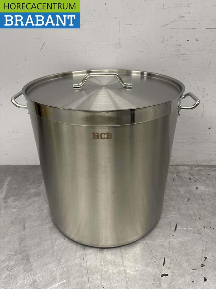 HCB RVS Soeppan Kookpan Pan Inductie 50 x 50 cm 98 liter, Zakelijke goederen, Horeca | Keukenapparatuur, Nieuw in verpakking, Ophalen of Verzenden