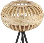 EGLO Amsfield 1 Tafellamp - E27 - 41 cm - Zwart/Hout, Huis en Inrichting, Lampen | Tafellampen, Ophalen of Verzenden, Zo goed als nieuw