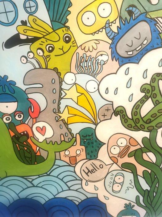 Magorzata Tomaszewska - Monster XXL, Antiek en Kunst, Kunst | Schilderijen | Modern