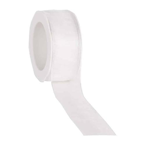 Lint Organza Wit 38 mm draad /rol 20 meter Lint Organza Wit, Hobby en Vrije tijd, Knutselen, Nieuw, Ophalen of Verzenden
