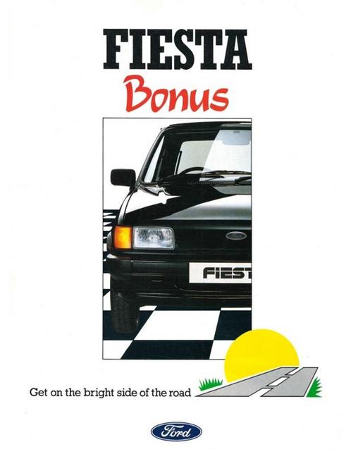 1988 FORD FIESTA BONUS BROCHURE ENGELS, Boeken, Auto's | Folders en Tijdschriften, Ford