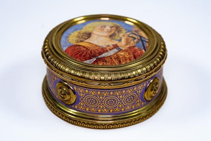 Franklin Mint Vergulde Speeldoos - Muziekdoos met een, Antiek en Kunst, Curiosa en Brocante