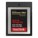 SanDisk CFexpress Extreme Pro 512GB 1700 / 1400MB/s type B, Audio, Tv en Foto, Fotografie | Geheugenkaarten, Nieuw, Overige merken