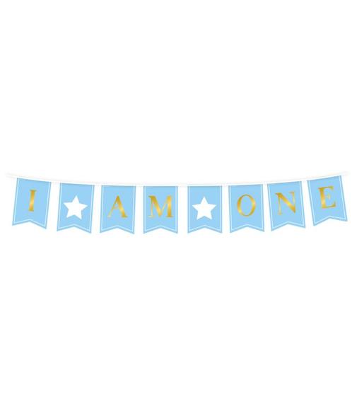 1 Jaar Banner Blauw, Hobby en Vrije tijd, Feestartikelen, Nieuw, Verzenden