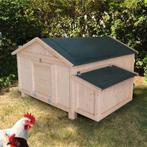 Mobiel Kippenhok met Wielen en Bitumen Dak 150 x 110 cm, Dieren en Toebehoren, Verzenden, Nieuw, Hout