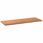 vidaXL Tafelblad rechthoekig 220x80x4 cm massief eikenhout, Huis en Inrichting, Tafels | Eettafels, Verzenden, Nieuw