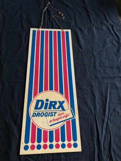 Dirk drogisterij - Wandbord - kunststof - infobord, Antiek en Kunst, Antiek | Wandborden en Tegels