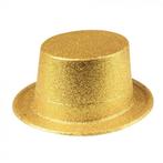 Hoge hoed goud glitter pvc, Nieuw, Ophalen of Verzenden