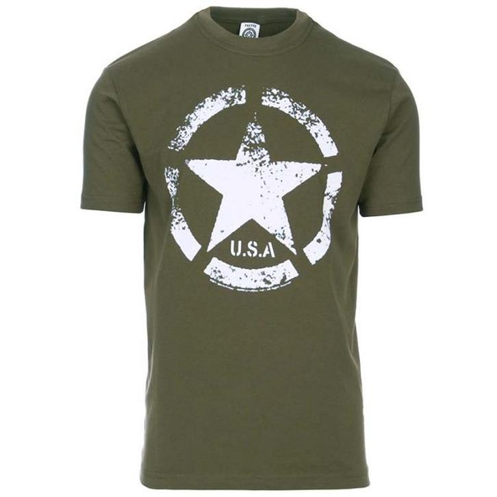 T-shirt vintage US Army Star-4 L NIEUW, Kleding | Heren, T-shirts, Groen, Nieuw, Ophalen of Verzenden