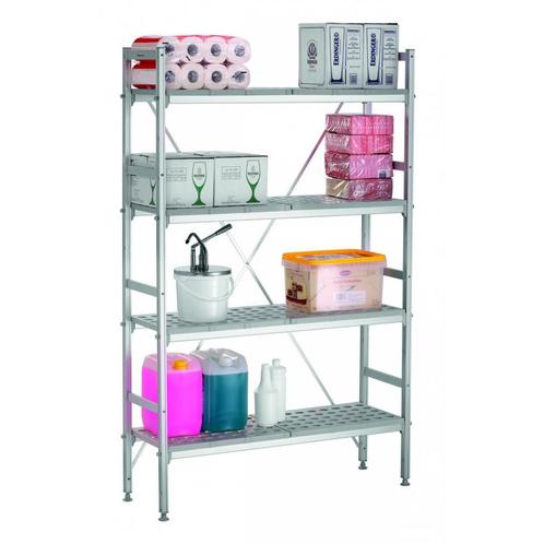 Stellingsysteem | Kunststof| 4 Schappen | 1142x360x1790mm, Zakelijke goederen, Horeca | Meubilair en Inrichting, Verzenden