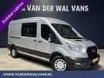 Ford Transit 2.0 TDCI 131pk L3H2 Dubbele cabine Euro6 Airco, Auto's, Bestelauto's, Nieuw, Ford, Zilver of Grijs, Handgeschakeld