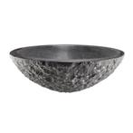 Opzetwastafel Wiesbaden Hamerslag Hardsteen Rond 42x14 cm, Ophalen of Verzenden, Nieuw, Overige typen