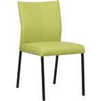Leren eetkamerstoel Basic - Hermes Lime (felgroen) - Poten, Huis en Inrichting, Stoelen, Nieuw, Leer, Ophalen of Verzenden, Eén