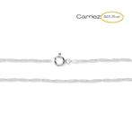 Zilveren singapore ketting 45 cm - 925 zilver, Verzenden, Nieuw, Zilver