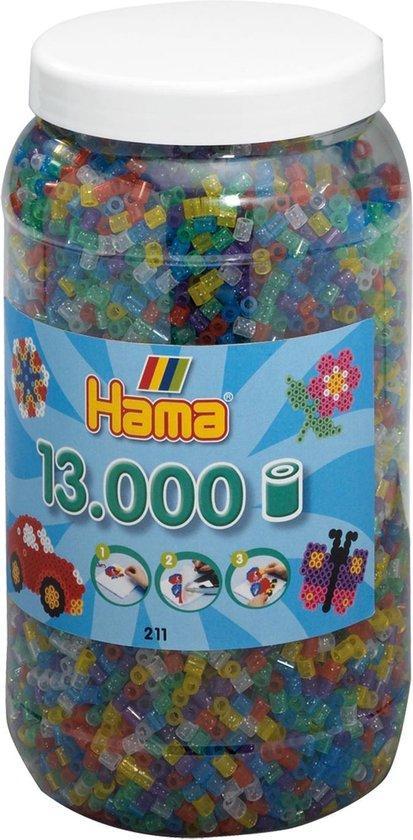 Hama Strijkkralen in een Ton met Glitters, Kinderen en Baby's, Speelgoed | Overig, Verzenden