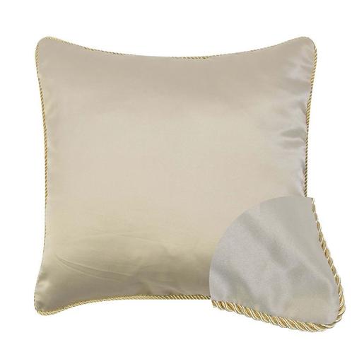 kussen satijn champagne 45x45cm, Huis en Inrichting, Woonaccessoires | Overige, Verzenden