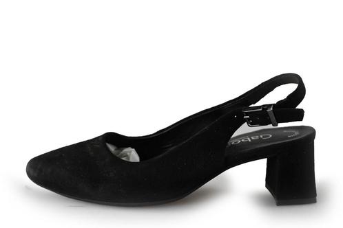 Gabor Slingbacks in maat 38 Zwart | 10% extra korting, Kleding | Dames, Schoenen, Zwart, Zo goed als nieuw, Verzenden