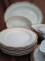 Meissen - Eetservies (18) - Orange Band - Porselein - 2e