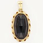 Hanger - 14 karaat Geel goud - Granaat, Sieraden, Tassen en Uiterlijk, Antieke sieraden