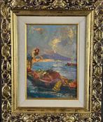 Italiaanse school (XX) - Veduta del golfo di Napoli e del, Antiek en Kunst, Kunst | Schilderijen | Klassiek