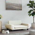 vidaXL Hondenmand 70x45x33 cm fluweel crèmekleurig, Verzenden, Nieuw