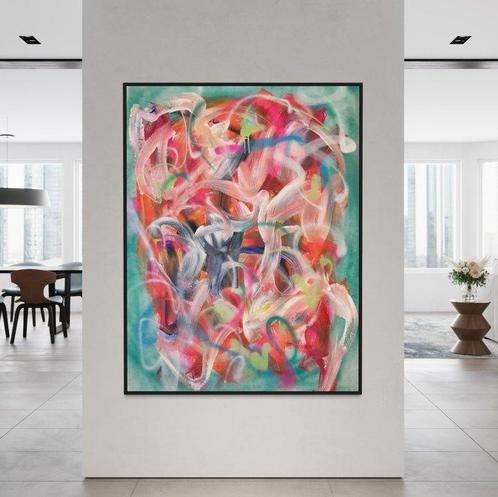 Timo Wedell (1994) - Seerose Abstract - XXL, Antiek en Kunst, Kunst | Schilderijen | Modern