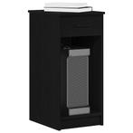 vidaXL Computertorenstandaard met lade 35x45x77 cm zwart, Huis en Inrichting, Bureaus, Verzenden, Nieuw