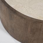 Salontafel SET Eleonora HAZEL *NIEUW* 96106, 100 tot 150 cm, Warm Naturel, Rond, Nieuw